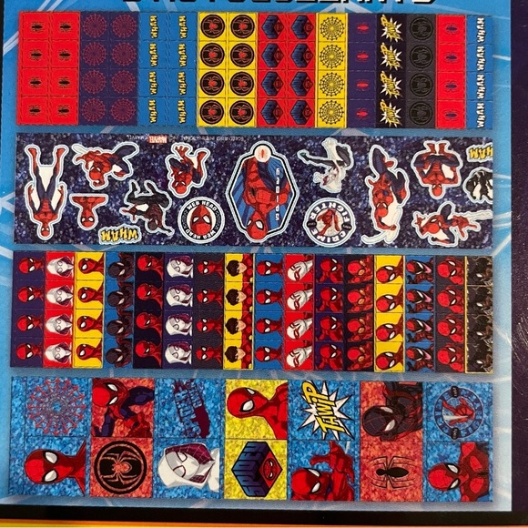 Marvel Spider-man Stickers Over 150 Count 4 Sticker Rolls Disney Superhero Kids - Picture 5 of 5
